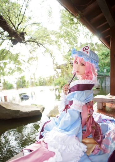 东方project 西行寺幽幽子cos