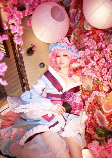 东方project 西行寺幽幽子cos