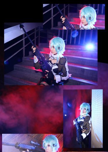 刀剑神域 GGO狙击手 朝田诗乃cos