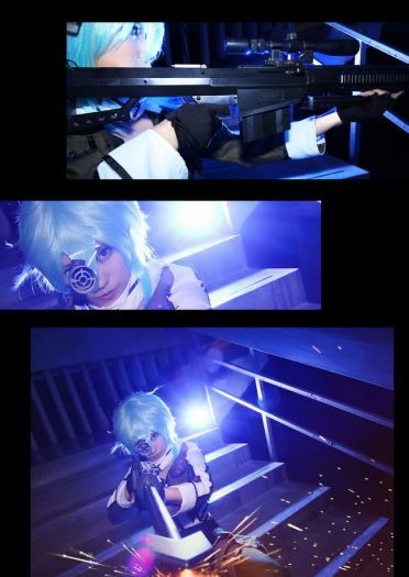 刀剑神域 GGO狙击手 朝田诗乃cos