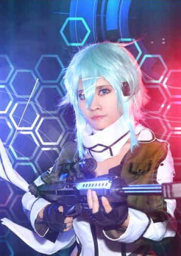 刀剑神域 GGO狙击手 朝田诗乃cos