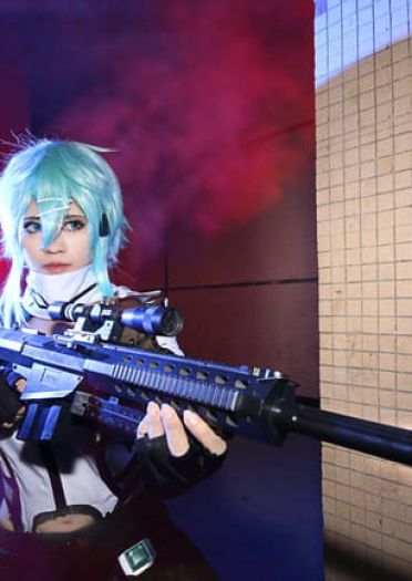 刀剑神域 GGO狙击手 朝田诗乃cos