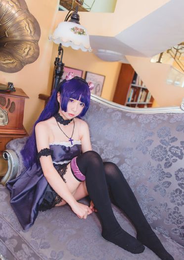 【授权】绝对领域 诱人黑猫 五更琉璃cos