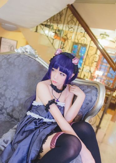 【授权】绝对领域 诱人黑猫 五更琉璃cos