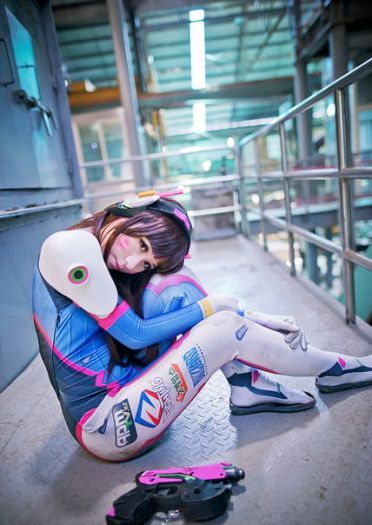 守望先锋机甲少女 D.va 宋哈娜cos