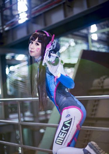 守望先锋机甲少女 D.va 宋哈娜cos