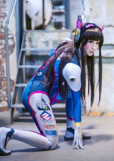 守望先锋机甲少女 D.va 宋哈娜cos
