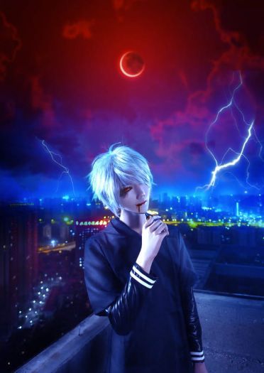 【授权】金木研cos正片 男神请收下我的膝盖！