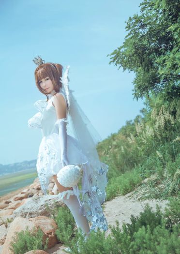 【授权】魔卡少女樱 木之本樱婚纱verきのもとさくらcos