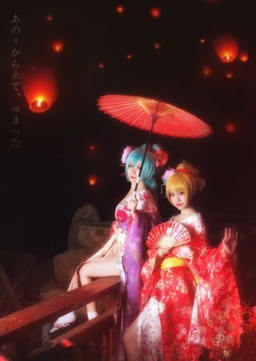 【授权】初音镜音铃雨梦楼ver.COS