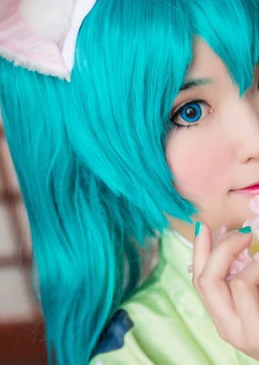 初音未来 动物学院cos 一只懒散的猫咪