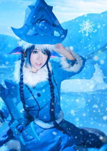 【授权】英雄联盟 冰雪节寒冬精灵璐璐 cos