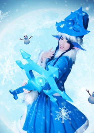 【授权】英雄联盟 冰雪节寒冬精灵璐璐 cos