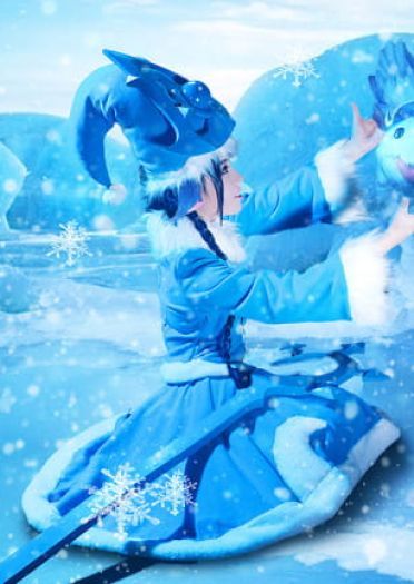 【授权】英雄联盟 冰雪节寒冬精灵璐璐 cos