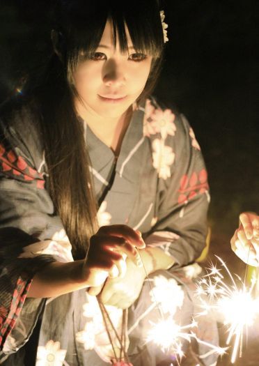 【授权】境界的彼方 栗山未来&名濑美月 和服版cos