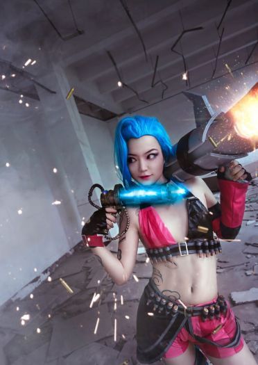 【授权】英雄联盟 暴走萝莉金克丝cos