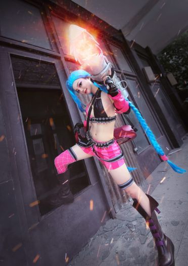 【授权】英雄联盟 暴走萝莉金克丝cos