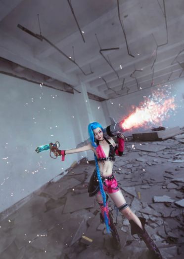 【授权】英雄联盟 暴走萝莉金克丝cos