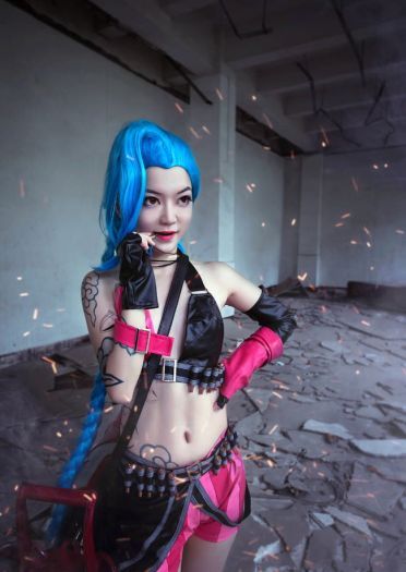 【授权】英雄联盟 暴走萝莉金克丝cos