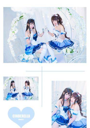 偶像大师灰姑娘岛村卯月 涩谷凛 星光舞台cos