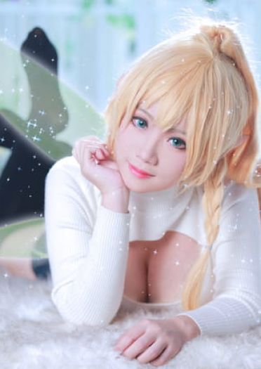 【授权】莉法/桐谷直叶 令人脸红的开胸毛衣COS