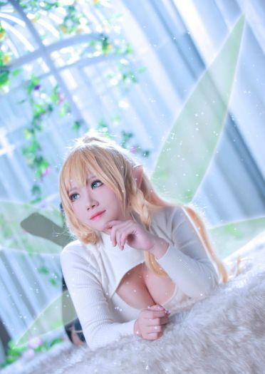 【授权】莉法/桐谷直叶 令人脸红的开胸毛衣COS