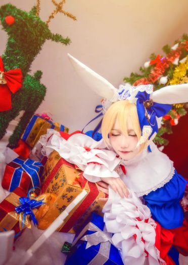 【授权】Vocaloid 镜音双子圣诞装cos