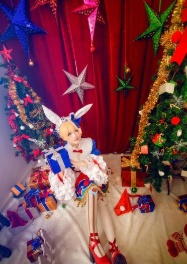 【授权】Vocaloid 镜音双子圣诞装cos