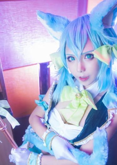 【授权】刀剑神域 偶像朝田诗乃COS