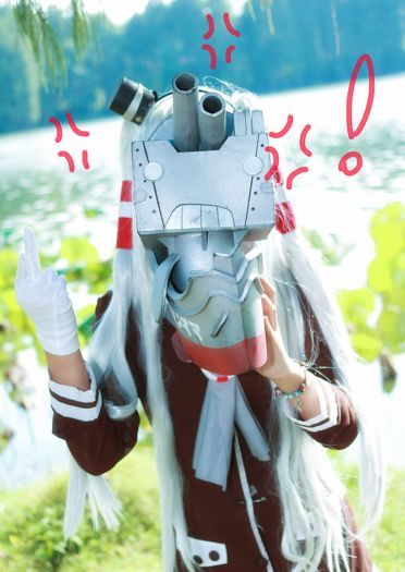 【授权】舰娘天津风COS 和连装炮君一起玩耍吧