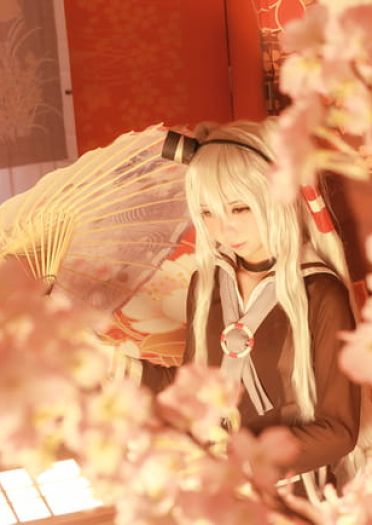 【授权】舰娘天津风COS 和连装炮君一起玩耍吧