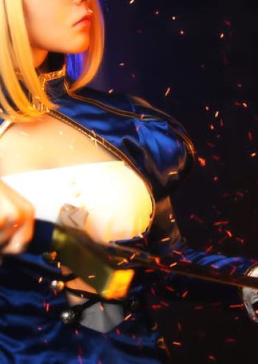 【授权】吾王saber 蓝战COS