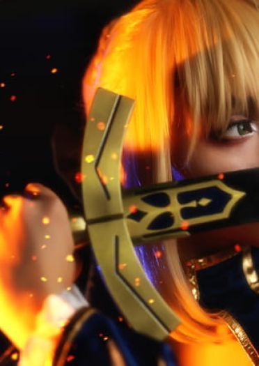 【授权】吾王saber 蓝战COS