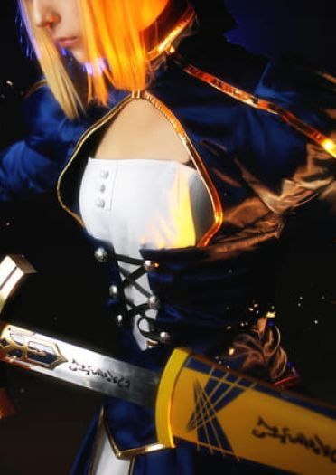 【授权】吾王saber 蓝战COS