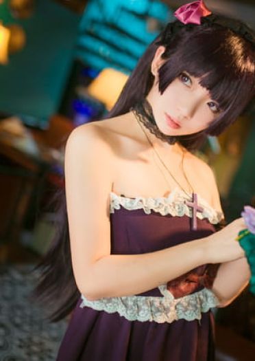 黑猫啊，我们结婚吧！喵？ 黑猫cos图集