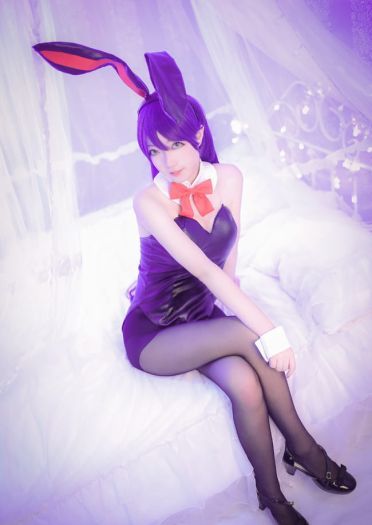 【授权】lovelive！东条希兔女郎COS 作你的魔王兔吧