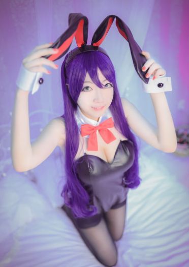 【授权】lovelive！东条希兔女郎COS 作你的魔王兔吧