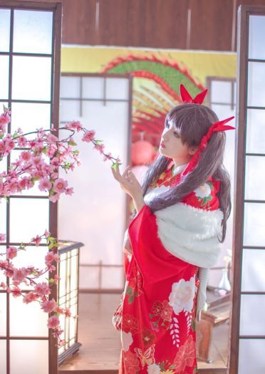 【授权】Fate 远坂凛和服 COS