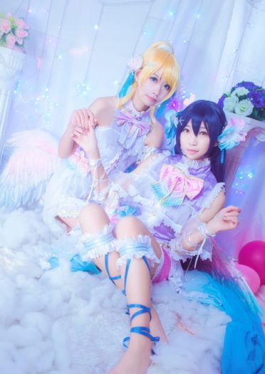 【授权】lovelive！园田海未 绚濑绘里COS