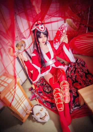 【授权】英雄联盟 鬼舞姬阿卡丽 COS