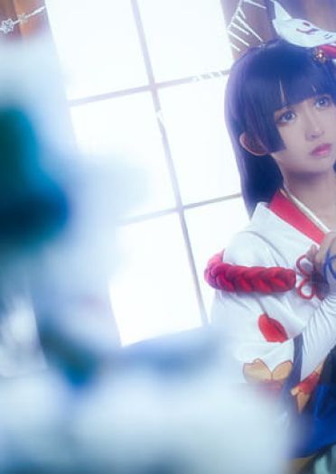 阴阳师手游 雪女 见月之樱皮肤COS