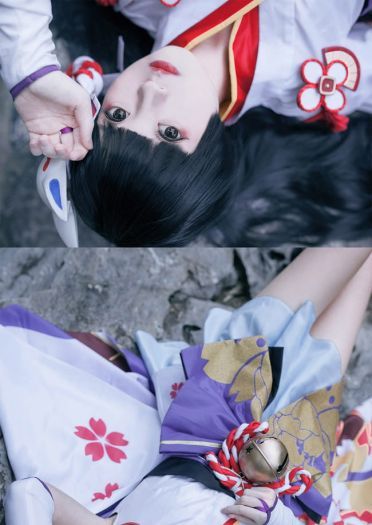 看一眼就被冻住 阴阳师手游式神雪女cos(1)