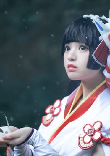 看一眼就被冻住 阴阳师手游式神雪女cos(1)