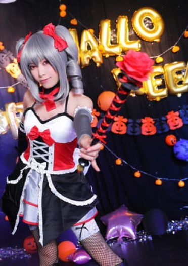 偶像大师灰姑娘女孩 神崎兰子万圣节COS 万圣节快乐