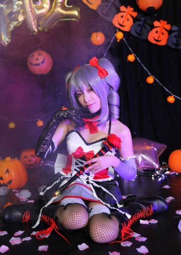 偶像大师灰姑娘女孩 神崎兰子万圣节COS 万圣节快乐