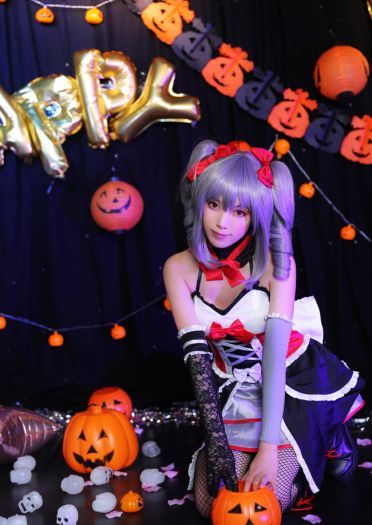 偶像大师灰姑娘女孩 神崎兰子万圣节COS 万圣节快乐