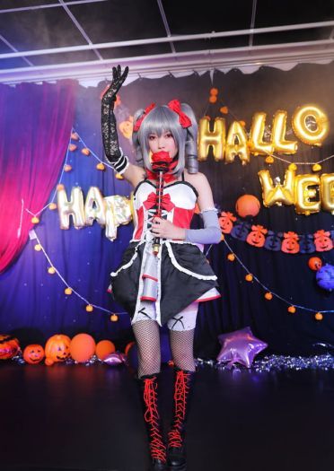 偶像大师灰姑娘女孩 神崎兰子万圣节COS 万圣节快乐