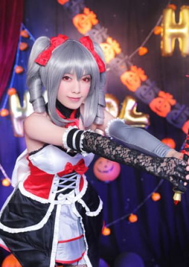 偶像大师灰姑娘女孩 神崎兰子万圣节COS 万圣节快乐