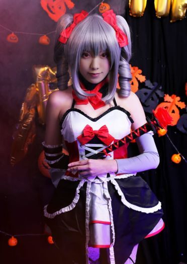 偶像大师灰姑娘女孩 神崎兰子万圣节COS 万圣节快乐