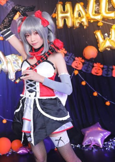 偶像大师灰姑娘女孩 神崎兰子万圣节COS 万圣节快乐